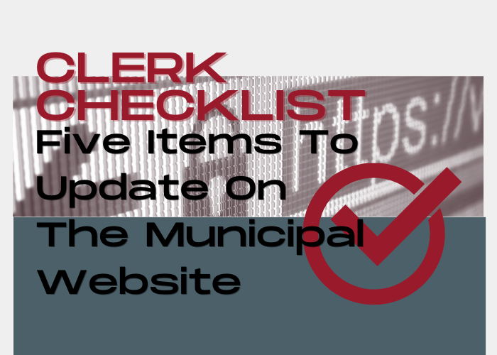 Checklist: Five Items to Update on Your Municipal Website