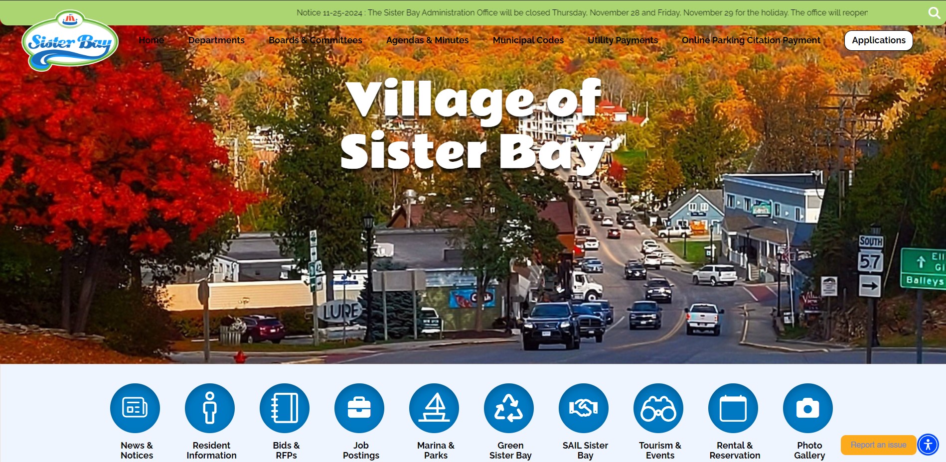 Past and present website screenshots.